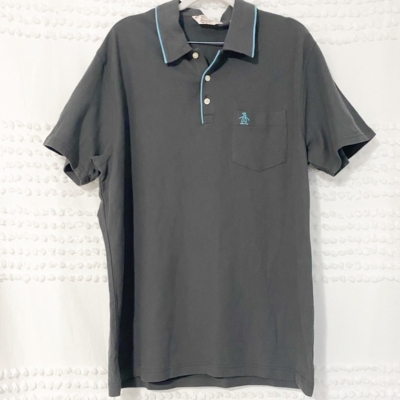 Original Penguin Other - Original Penguin classic fit gray polo shirt xl